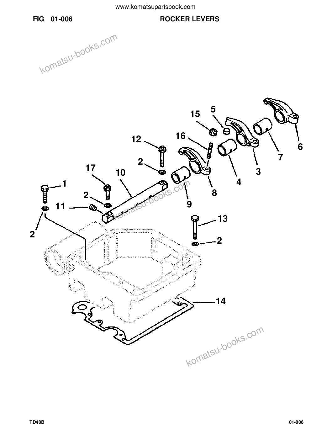 Komatsu td-40b s/n u002001-up/p000701-up Parts catalog cover Page 8
