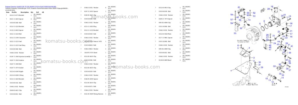 Komatsu saa6d125e-7d s/n 865091-up for wa470-8e0 Parts catalog cover Page 9 Komatsu saa6d125e-7d s/n 865091-up for wa470-8e0 Parts catalog cover Page 9