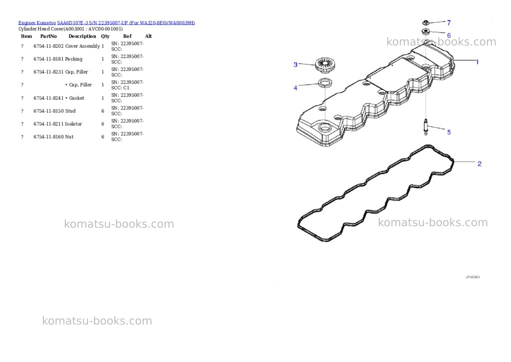 Komatsu saa6d107e-3 s/n 26635492-up for d61ex-24/d61exi-24/d61px-24/d61pxi-24 Parts catalog cover Page 2 Komatsu saa6d107e-3 s/n 26635492-up for d61ex-24/d61exi-24/d61px-24/d61pxi-24 Parts catalog cover Page 2