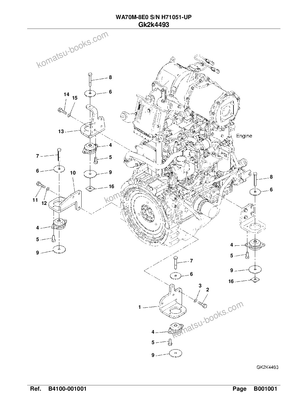 Komatsu WA70M-8E0 S/N H71051-UP Parts catalog cover Page 4 Komatsu WA70M-8E0 S/N H71051-UP Parts catalog cover Page 4