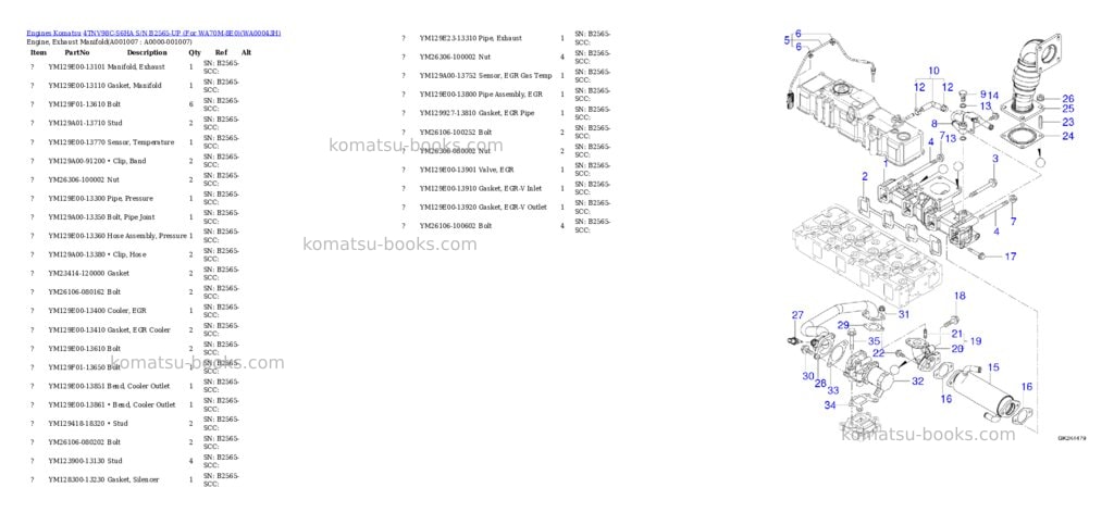 Komatsu 4TNV98C-S6HA S/N B2565-UP (For WA70M-8E0) Parts catalog cover Page 6 Komatsu 4TNV98C-S6HA S/N B2565-UP (For WA70M-8E0) Parts catalog cover Page 6