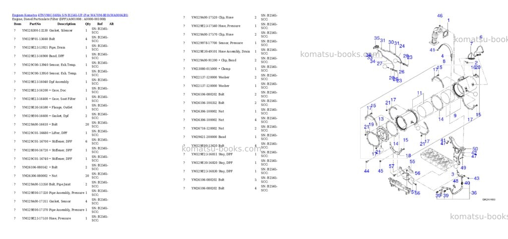 Komatsu 4TNV98C-S6HA S/N B2565-UP (For WA70M-8E0) Parts catalog cover Page 7 Komatsu 4TNV98C-S6HA S/N B2565-UP (For WA70M-8E0) Parts catalog cover Page 7