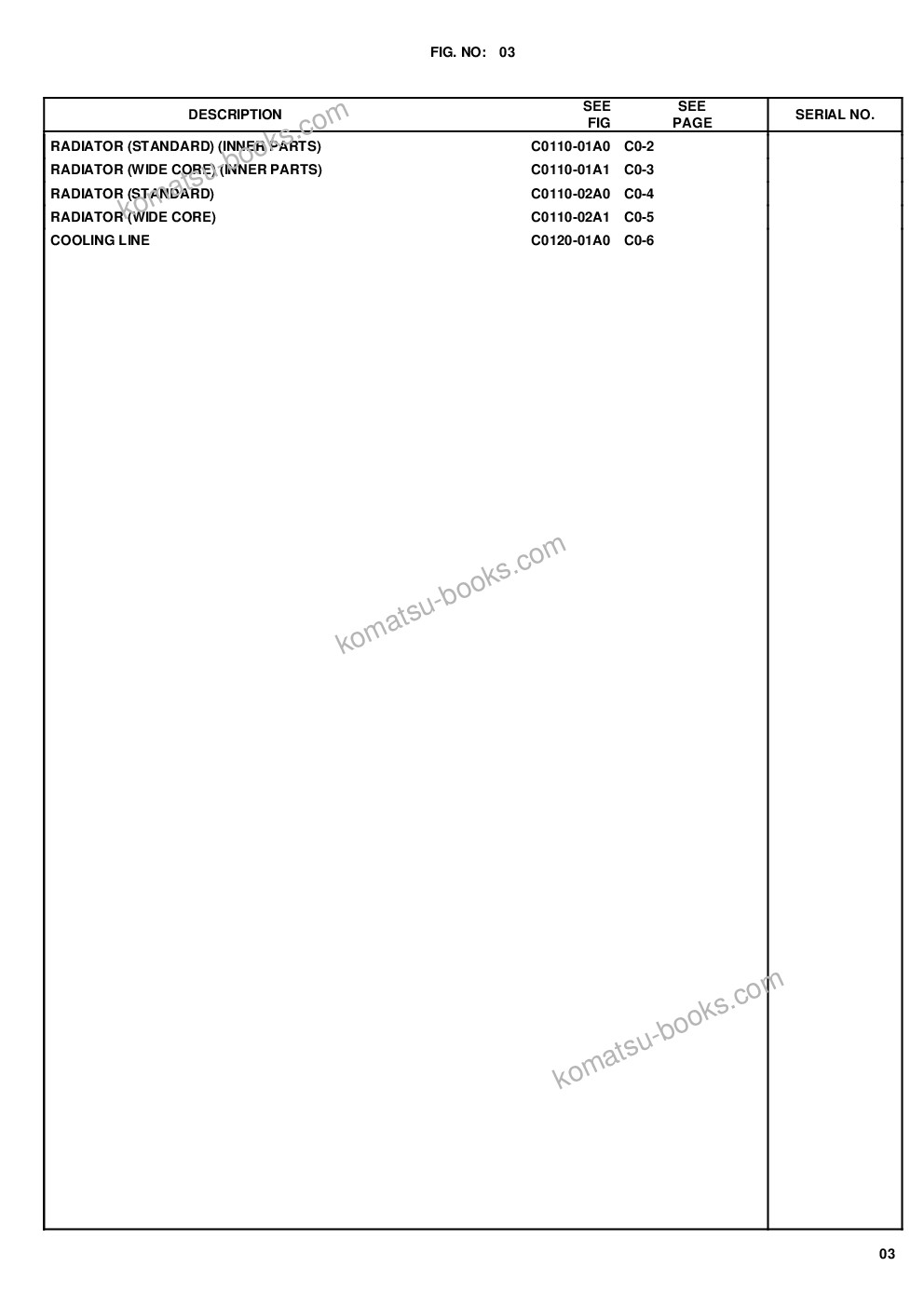 Komatsu wa100m-6 s/n h60051 - up Parts catalog cover Page 6 Komatsu wa100m-6 s/n h60051 - up Parts catalog cover Page 6