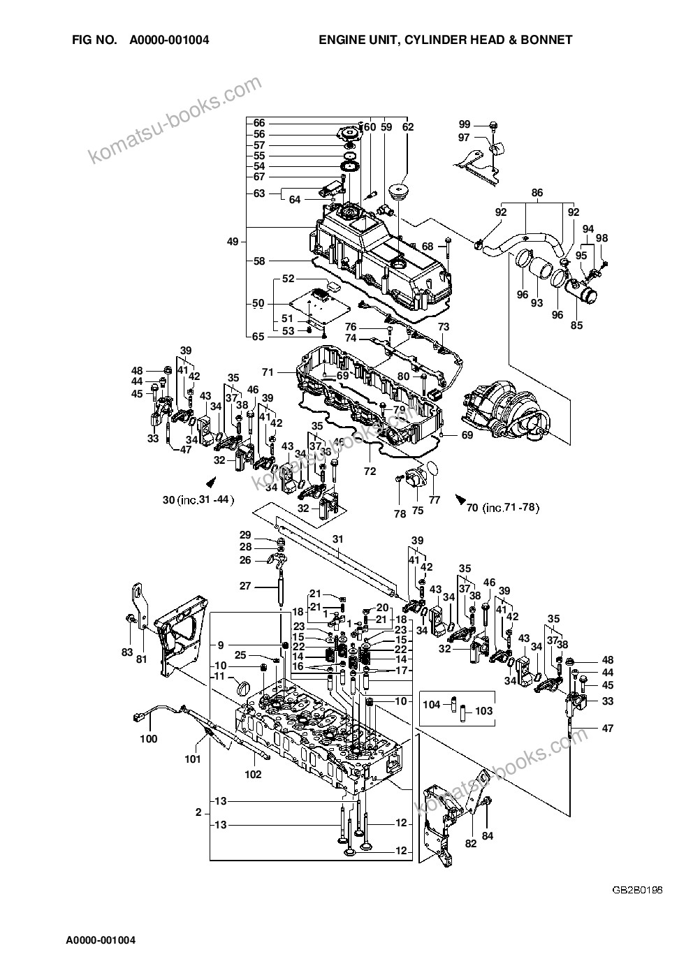 Komatsu wa100m-8 s/n h11051 - up Parts catalog cover Page 10
