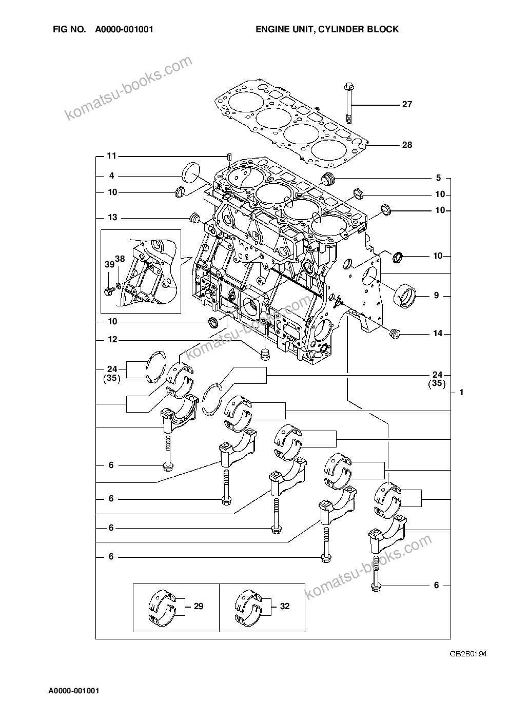 Komatsu wa100m-8 s/n h11051 - up Parts catalog cover Page 4