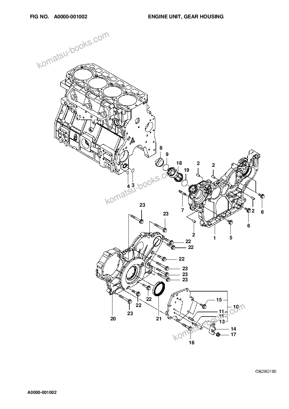 Komatsu wa100m-8 s/n h11051 - up Parts catalog cover Page 6