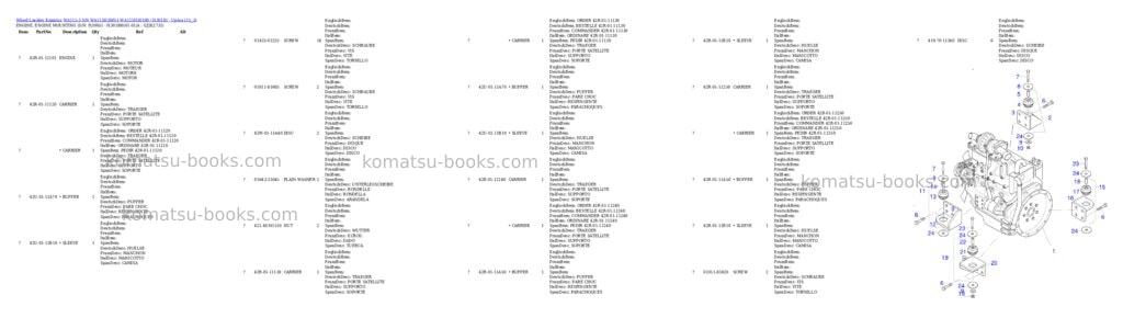 Komatsu wa115-3 s/n wa115h30051-wa115h30180 / h30181 - up Parts catalog cover Page 2