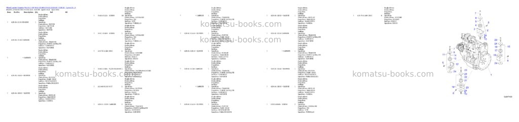 Komatsu wa115-3 s/n wa115h30051-wa115h30180 / h30181 - up Parts catalog cover Page 3
