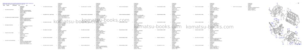 Komatsu wa115-3 s/n wa115h30051-wa115h30180 / h30181 - up Parts catalog cover Page 8