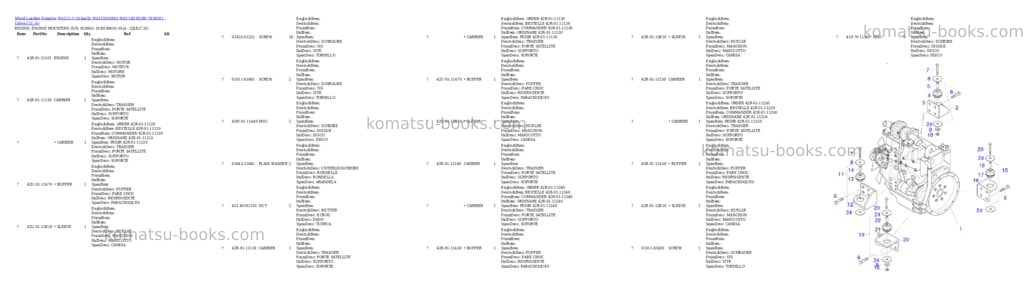 Komatsu wa115-3 35 km/h wa115h30051-wa115h30180 / h30181 - up Parts catalog cover Page 2 Komatsu wa115-3 35 km/h wa115h30051-wa115h30180 / h30181 - up Parts catalog cover Page 2