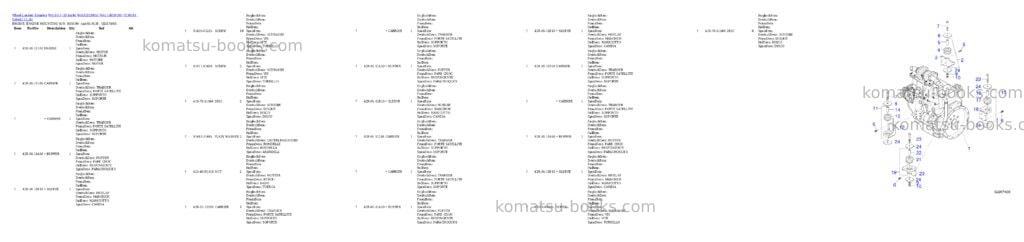 Komatsu wa115-3 35 km/h wa115h30051-wa115h30180 / h30181 - up Parts catalog cover Page 3 Komatsu wa115-3 35 km/h wa115h30051-wa115h30180 / h30181 - up Parts catalog cover Page 3