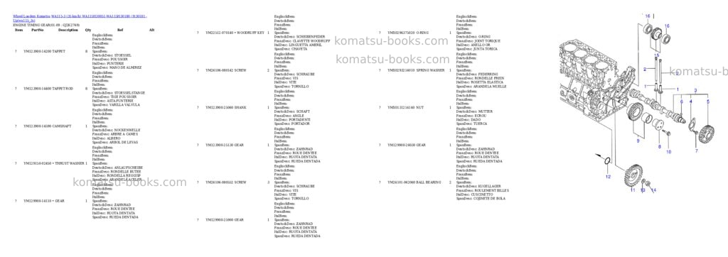 Komatsu wa115-3 35 km/h wa115h30051-wa115h30180 / h30181 - up Parts catalog cover Page 9 Komatsu wa115-3 35 km/h wa115h30051-wa115h30180 / h30181 - up Parts catalog cover Page 9