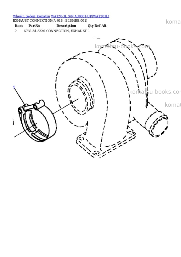 Komatsu wa120-3l s/n a30001-up Parts catalog cover Page 8