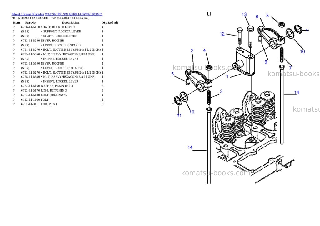 Komatsu wa120-3mc s/n a31001-up Parts catalog cover Page 2 Komatsu wa120-3mc s/n a31001-up Parts catalog cover Page 2