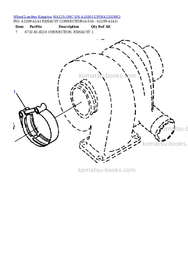 Komatsu wa120-3mc s/n a31001-up Parts catalog cover Page 8 Komatsu wa120-3mc s/n a31001-up Parts catalog cover Page 8