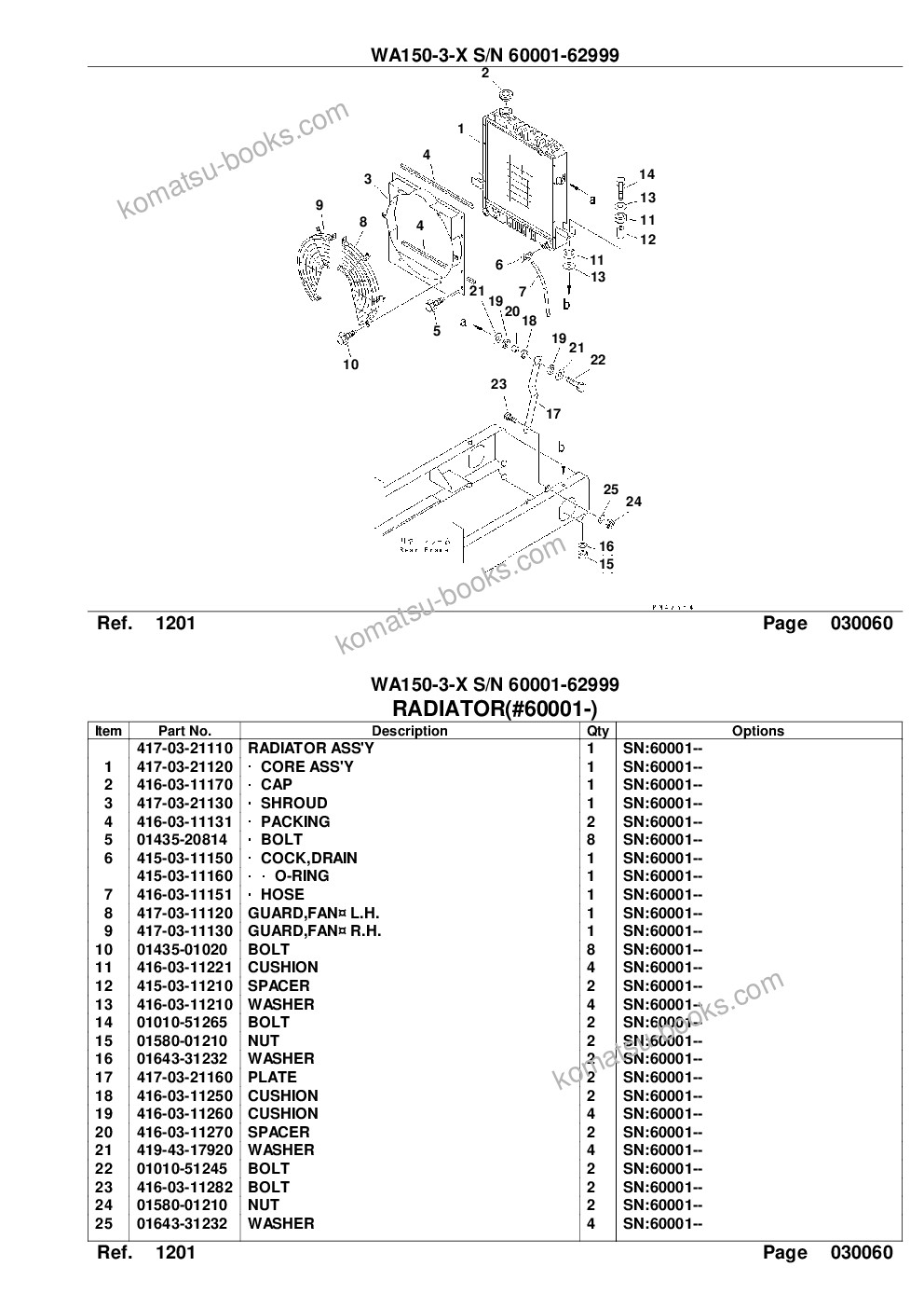Komatsu wa150-3-x s/n 60001-62999 Parts catalog cover Page 9