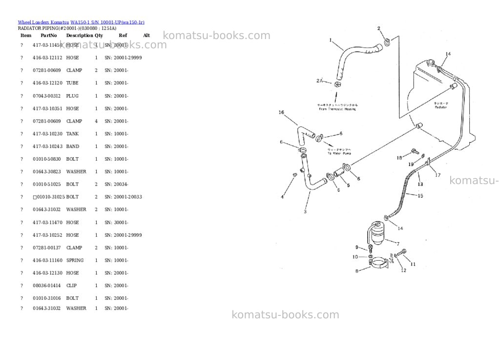 Komatsu wa150-1 s/n 10001-up Parts catalog cover Page 7