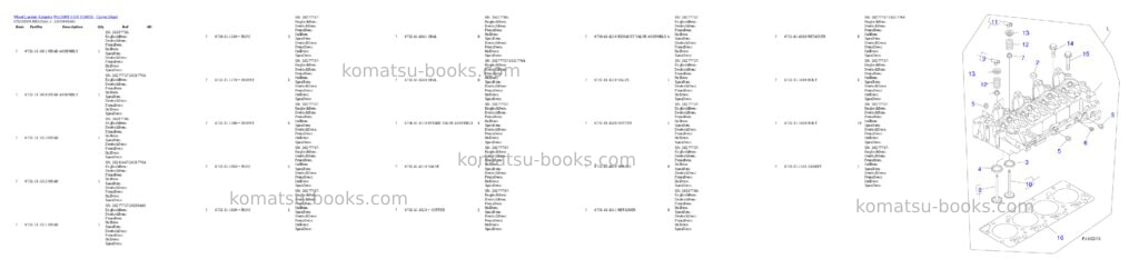 Komatsu wa150pz-5 s/n h50001 - up Parts catalog cover Page 2