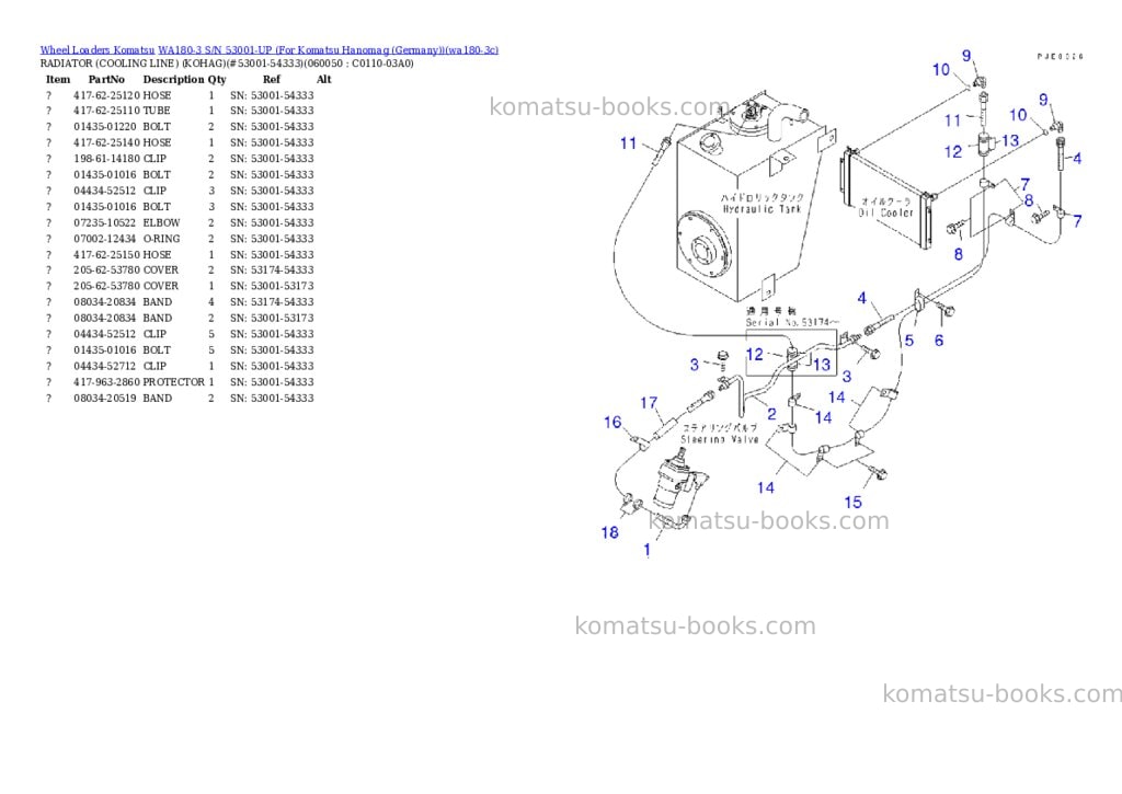 Komatsu wa180-3 s/n 53001-up for komatsu hanomag germany Parts catalog cover Page 9 Komatsu wa180-3 s/n 53001-up for komatsu hanomag germany Parts catalog cover Page 9
