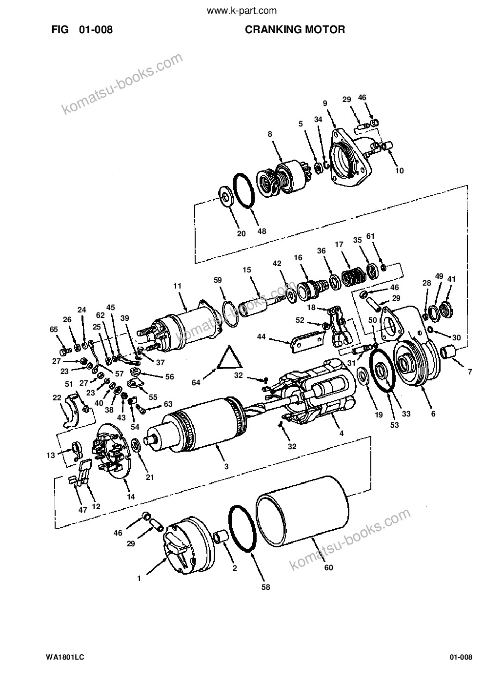 Komatsu wa180-1lc s/n a75001-up Parts catalog cover Page 10