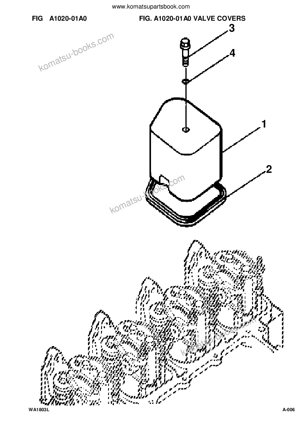 Komatsu wa180-3l s/n a80001-up Parts catalog cover Page 8