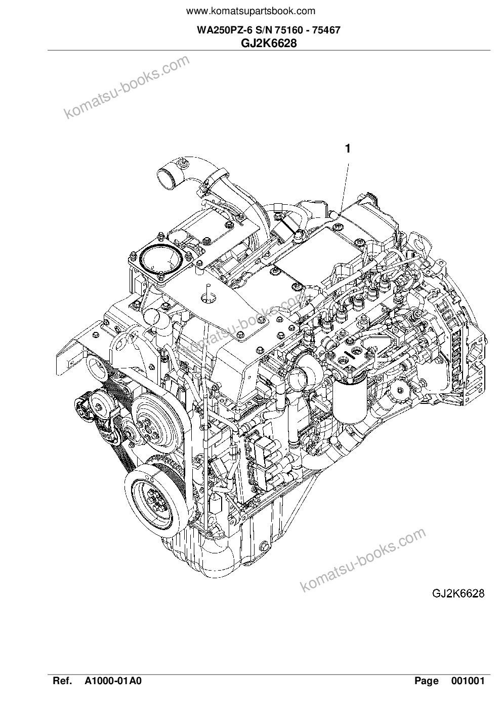 Komatsu wa250pz-6 s/n 75160 - 75467 Parts catalog cover Page 5 Komatsu wa250pz-6 s/n 75160 - 75467 Parts catalog cover Page 5