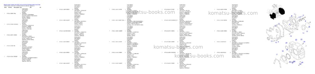 Komatsu wa270pt-3 active s/n wa270h30051-h30131 Parts catalog cover Page 7 Komatsu wa270pt-3 active s/n wa270h30051-h30131 Parts catalog cover Page 7