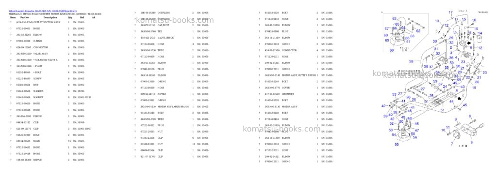 Komatsu WA30-5RS S/N 15001-25999 Parts catalog cover Page 10
