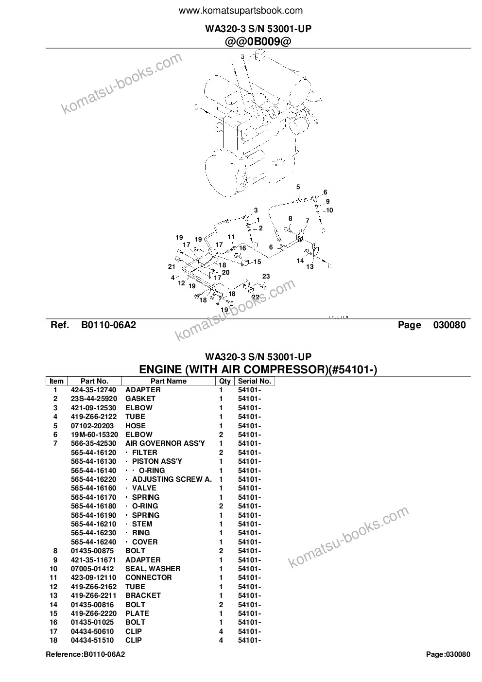 Komatsu wa320-3 s/n 53001-up komtrax for indonesia Catalogue de pièces couverture Page 10