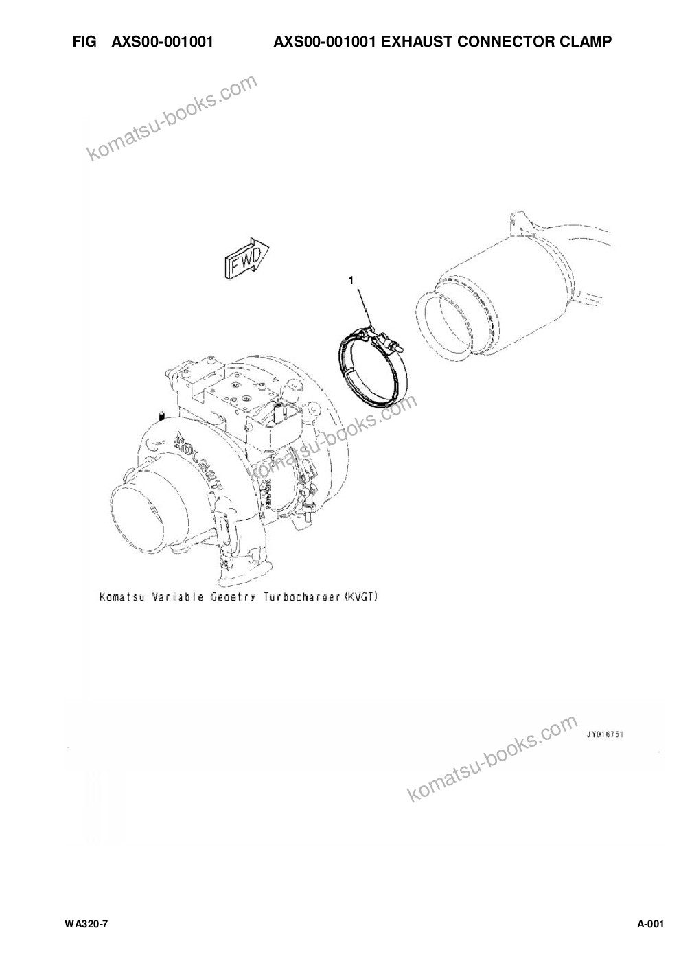 Komatsu WA320-7 S/N A36001-UP Parts catalog cover Page 4