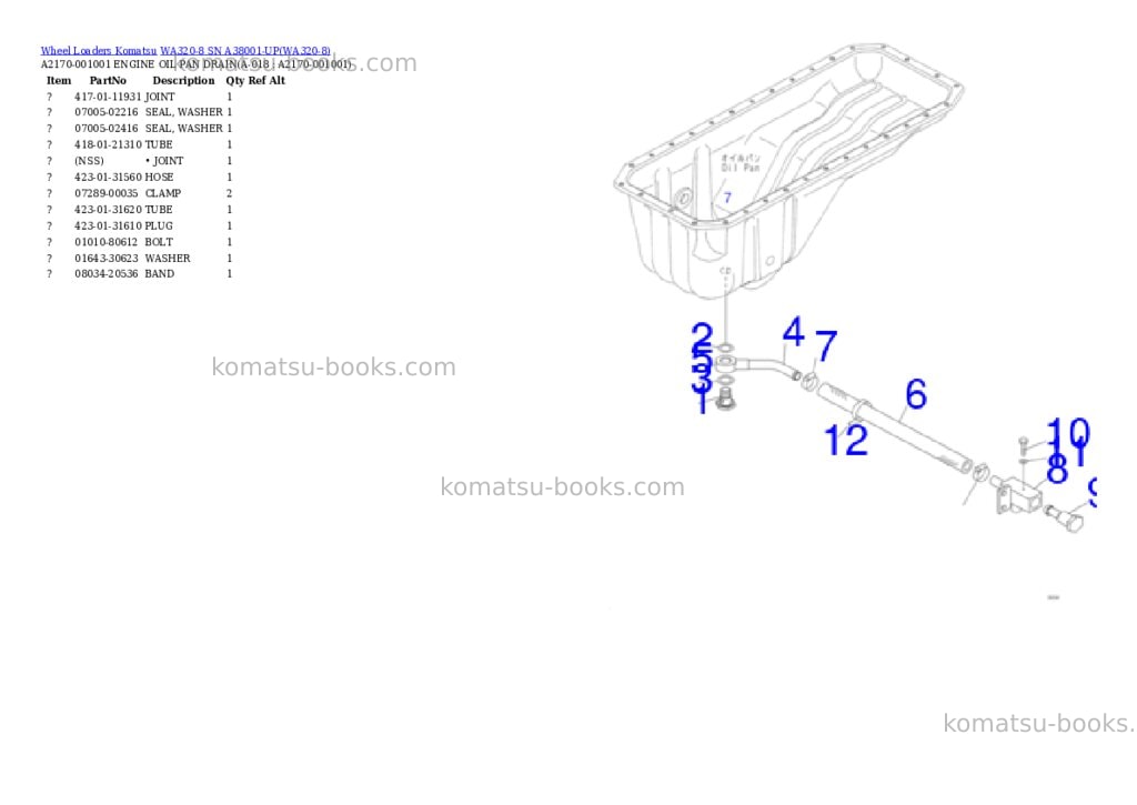Komatsu wa320-8 sn a38001-up Parts catalog cover Page 8 Komatsu wa320-8 sn a38001-up Parts catalog cover Page 8