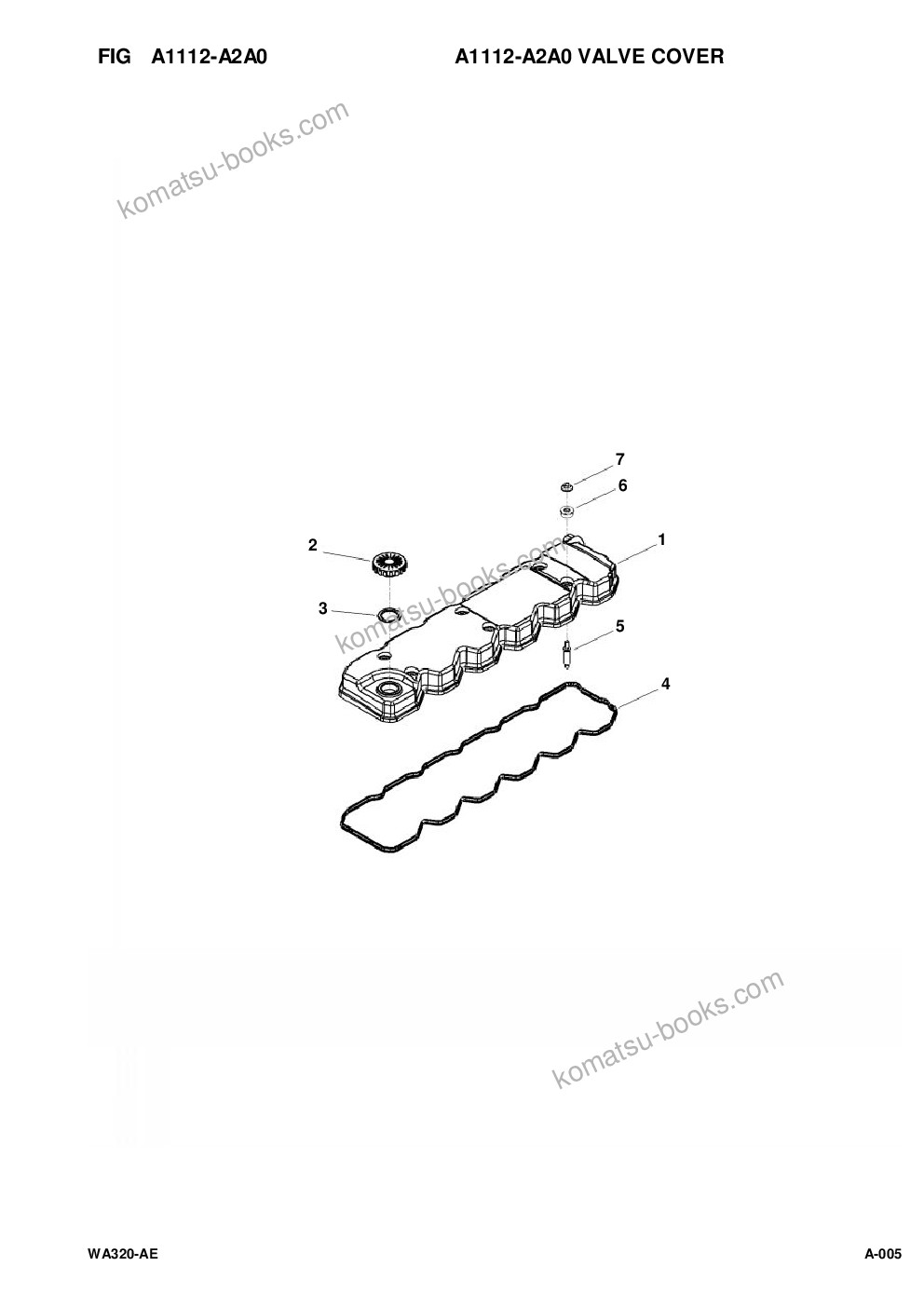 Komatsu WA320-6 S/N A34001-UP Parts catalog cover Page 7 Komatsu WA320-6 S/N A34001-UP Parts catalog cover Page 7