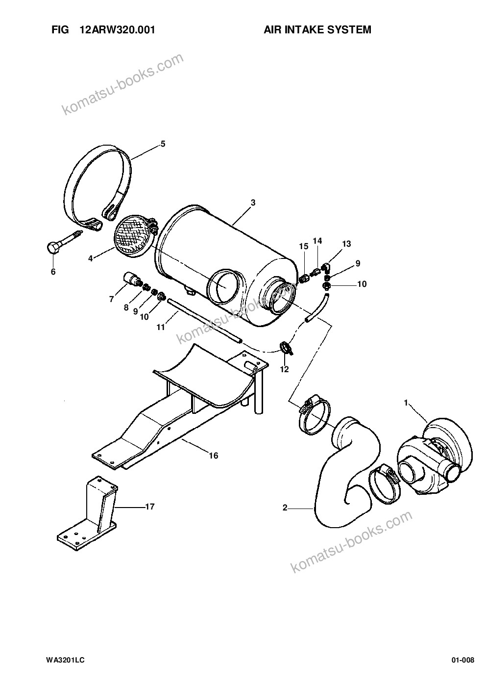 Komatsu wa320-1lc s/n a25001-up Parts catalog cover Page 10 Komatsu wa320-1lc s/n a25001-up Parts catalog cover Page 10