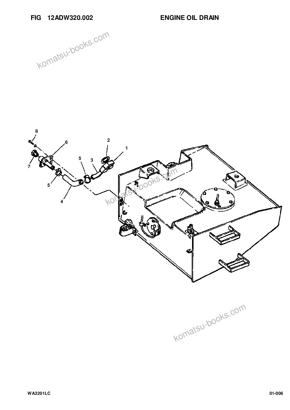 Komatsu wa320-1lc s/n a25001-up Parts catalog cover Page 8 Komatsu wa320-1lc s/n a25001-up Parts catalog cover Page 8