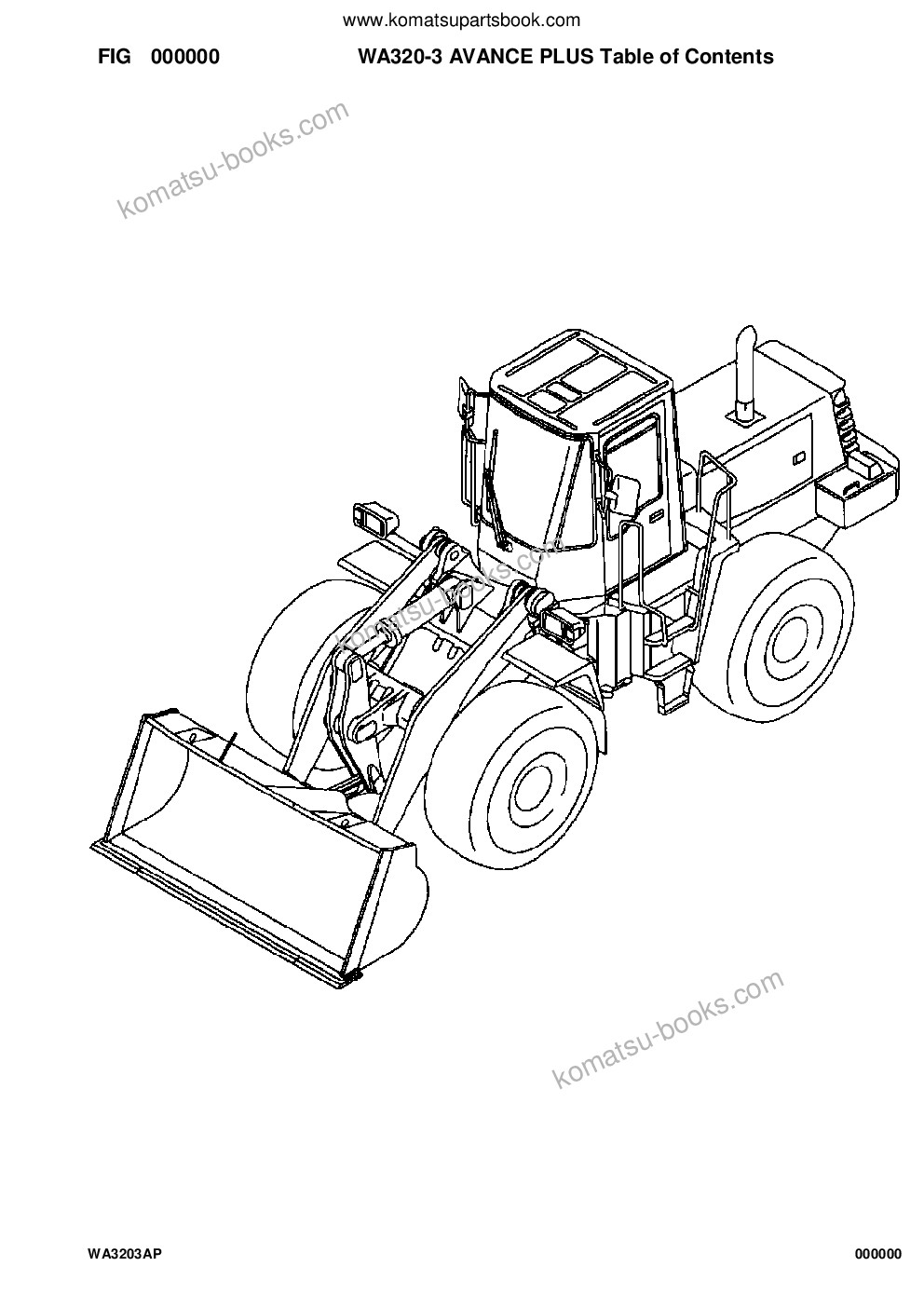 Komatsu wa320-3mc s/n a31001-up Catálogo de piezas cover