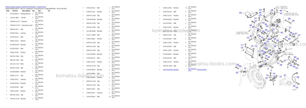 Komatsu wa320-6 s/n h62051 - up Parts catalog cover Page 2 Komatsu wa320-6 s/n h62051 - up Parts catalog cover Page 2