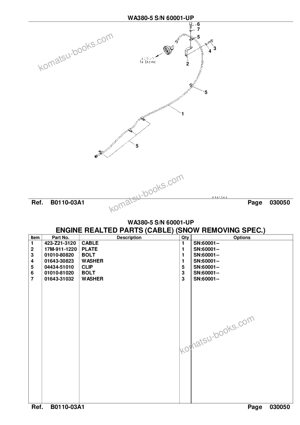 Komatsu wa380-5 s/n 60001-up overseas version Parts catalog cover Page 8 Komatsu wa380-5 s/n 60001-up overseas version Parts catalog cover Page 8