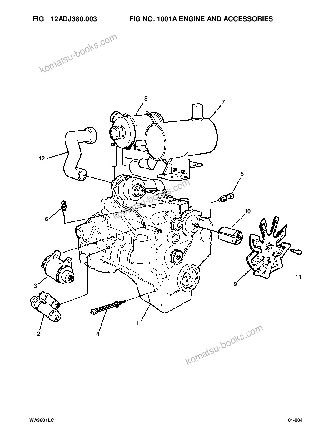 Komatsu wa380-1lc s/n a45001-up Catálogo de piezas cover Page 6