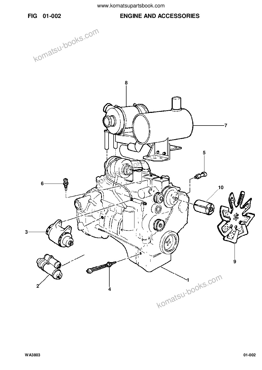 Komatsu WA380-3L S/N A50001-UP Parts catalog cover Page 4