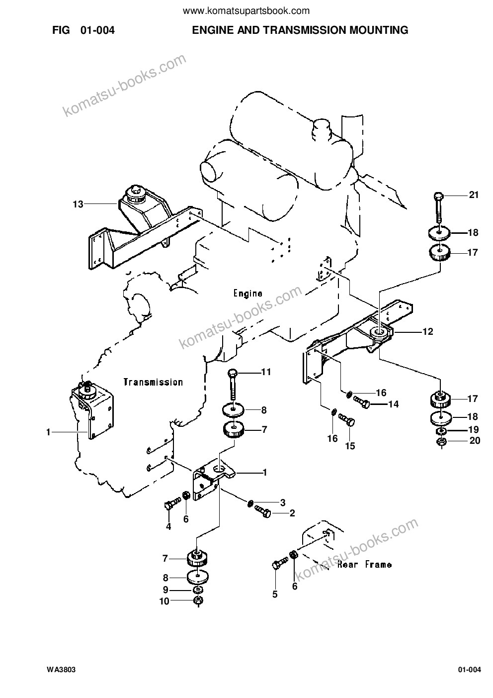 Komatsu WA380-3L S/N A50001-UP Parts catalog cover Page 6