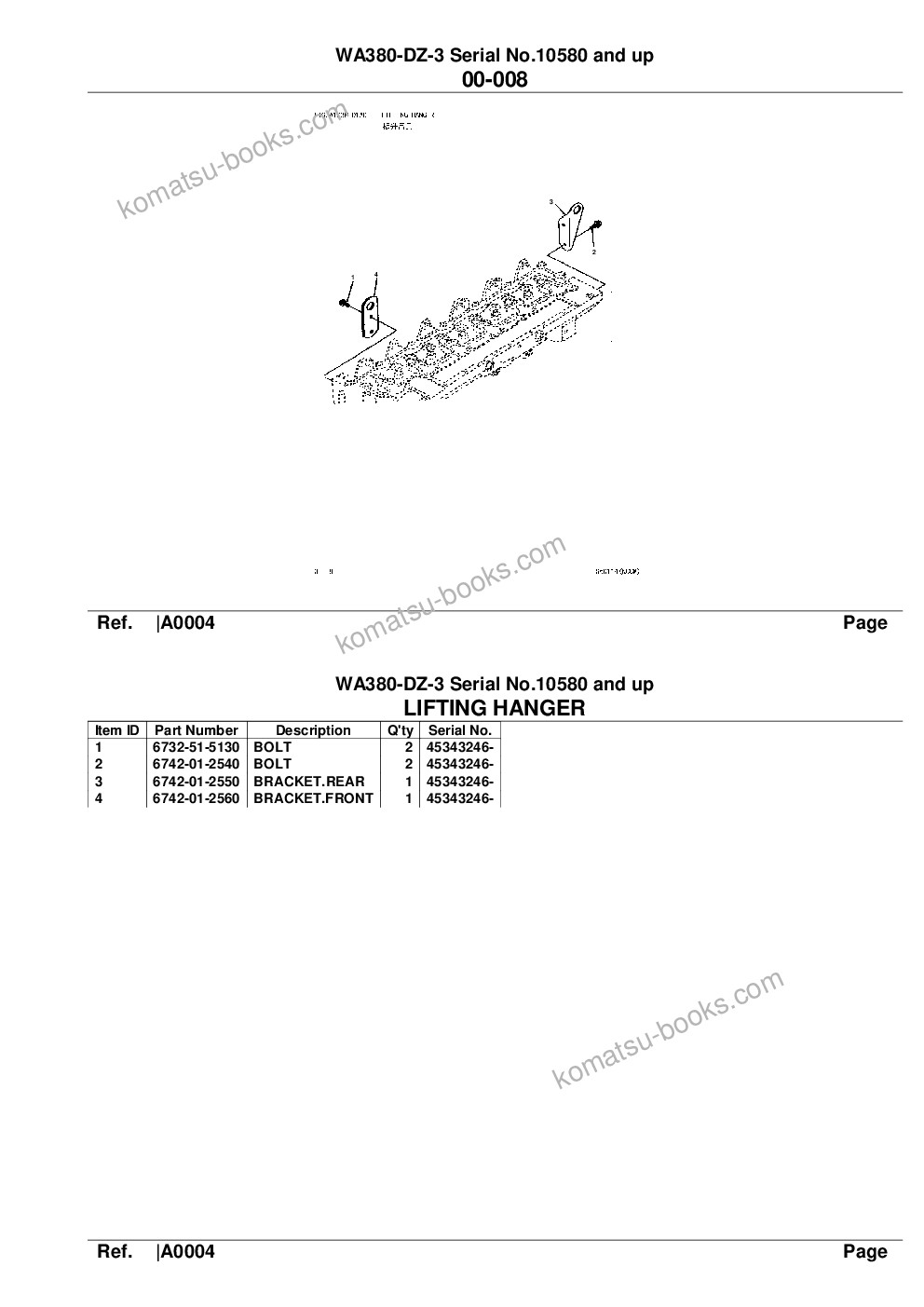 Komatsu wa380-dz-3 serial no.10580 and up Parts catalog cover Page 9 Komatsu wa380-dz-3 serial no.10580 and up Parts catalog cover Page 9
