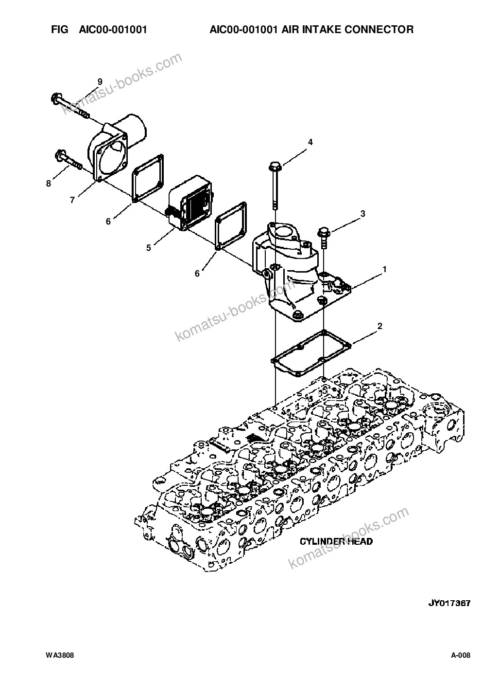 Komatsu wa380-8 sn a74001-up Parts catalog cover Page 10 Komatsu wa380-8 sn a74001-up Parts catalog cover Page 10