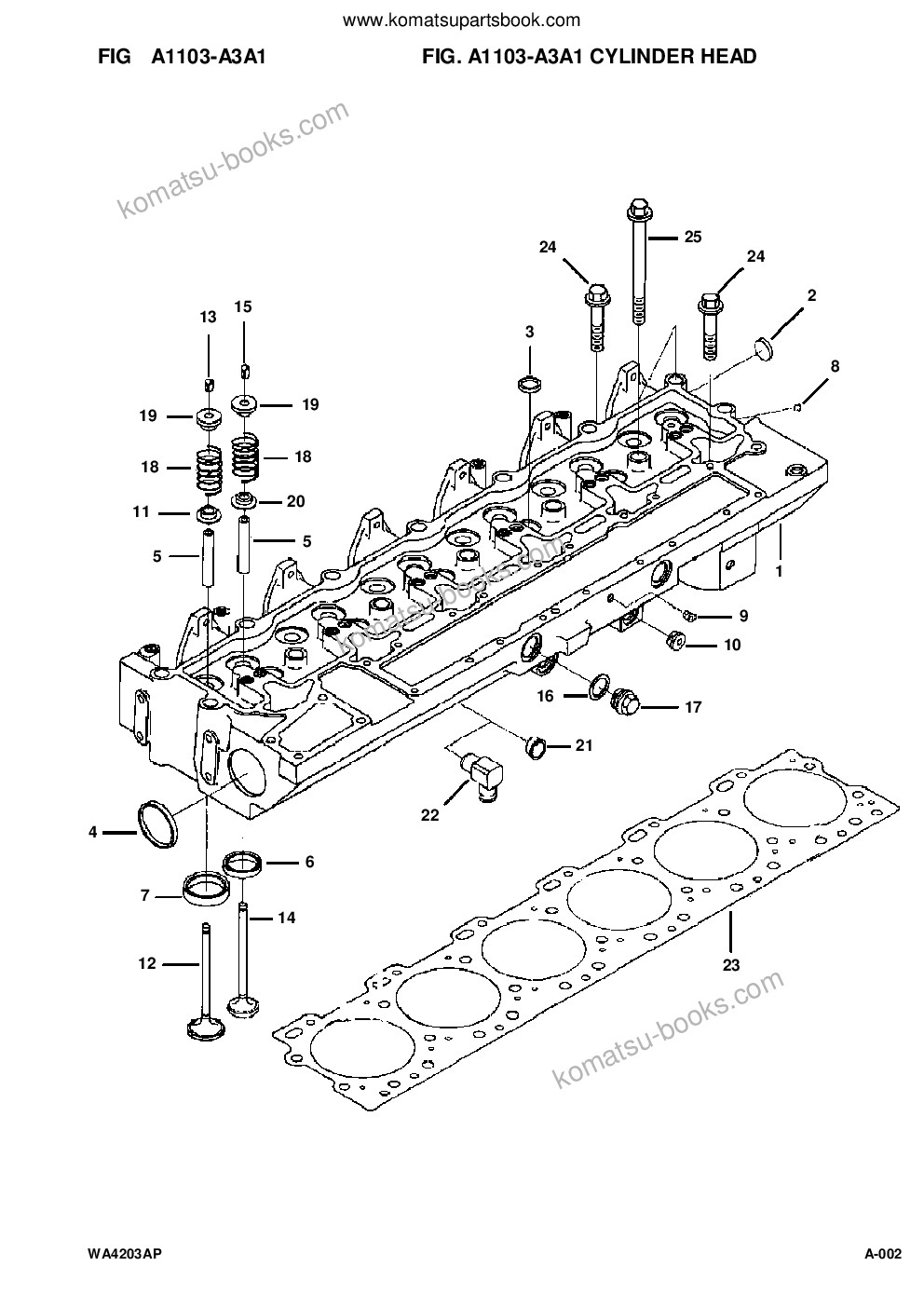 Komatsu WA420-3MC S/N A31001-UP Parts catalog cover Page 4
