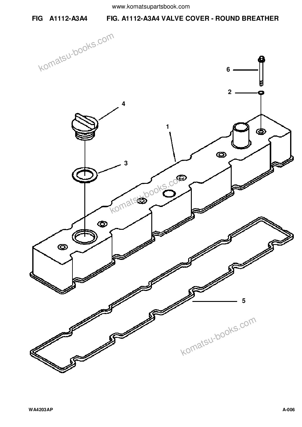 Komatsu WA420-3MC S/N A31001-UP Parts catalog cover Page 8