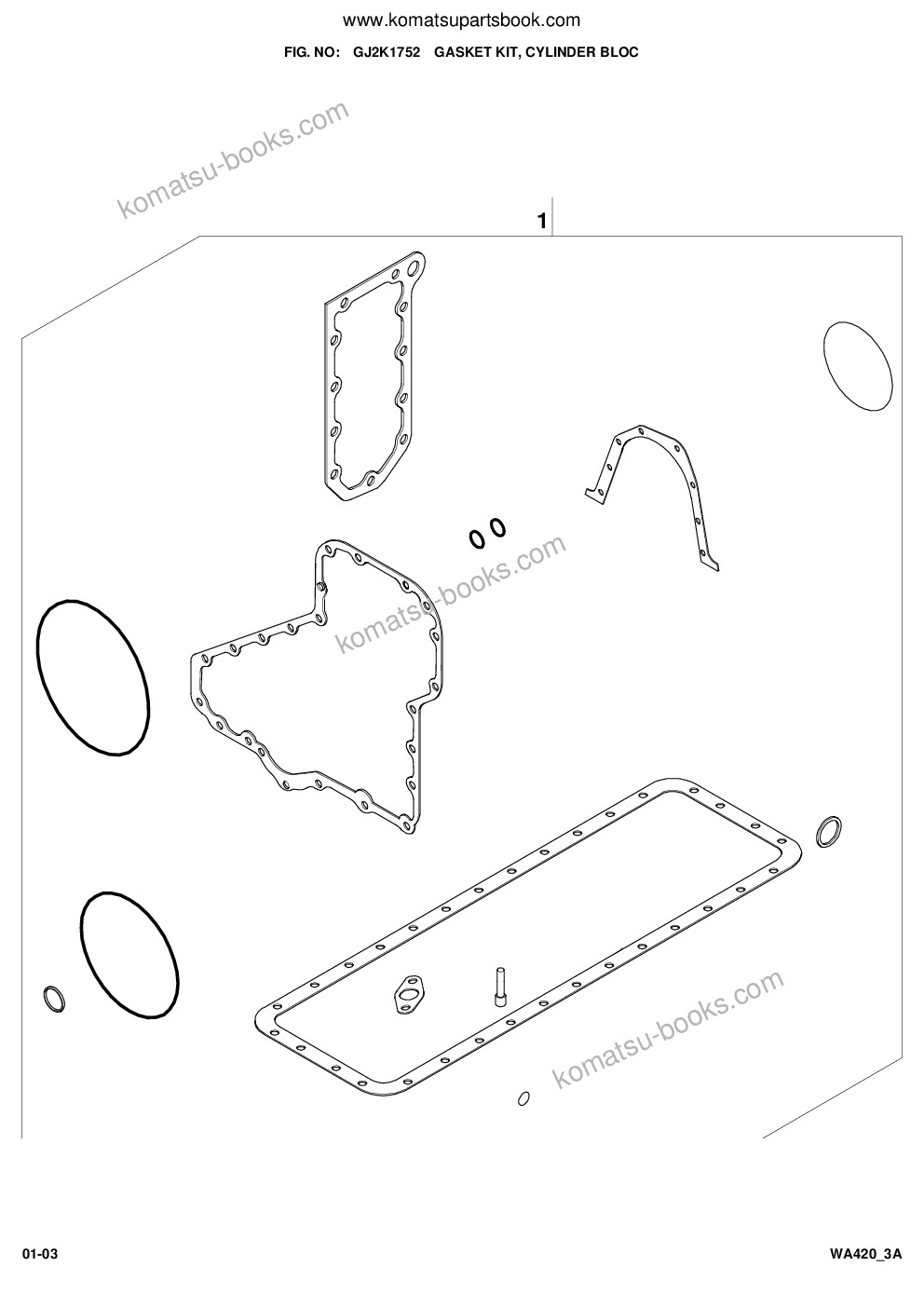 Komatsu wa420-3 active s/n wa420h30297 - up Parts catalog cover Page 10