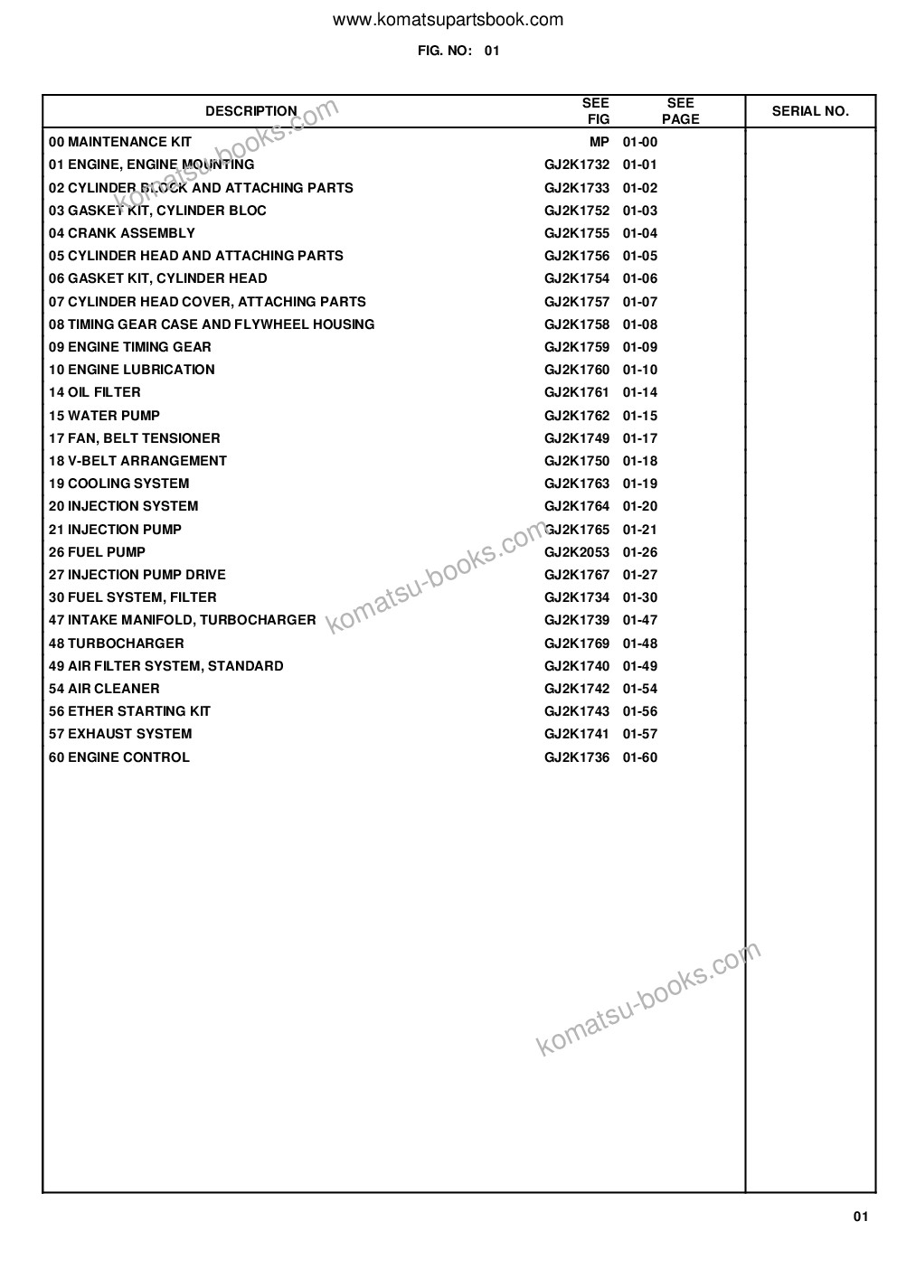 Komatsu wa420-3 active s/n wa420h30297 - up Parts catalog cover Page 4