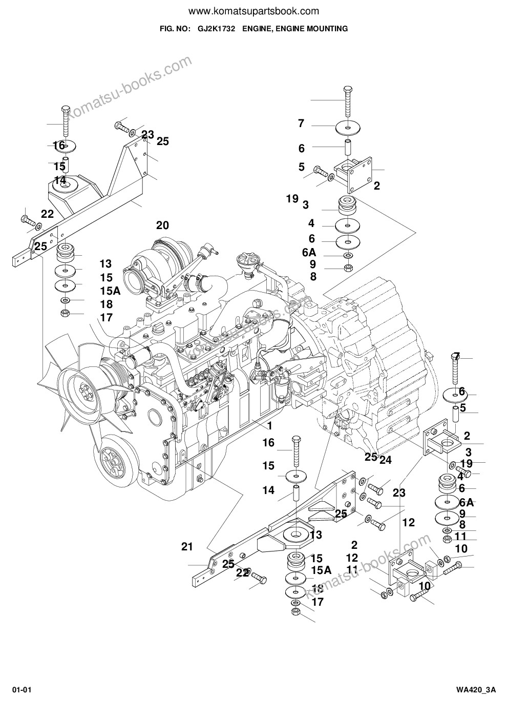 Komatsu wa420-3 active s/n wa420h30297 - up Parts catalog cover Page 6