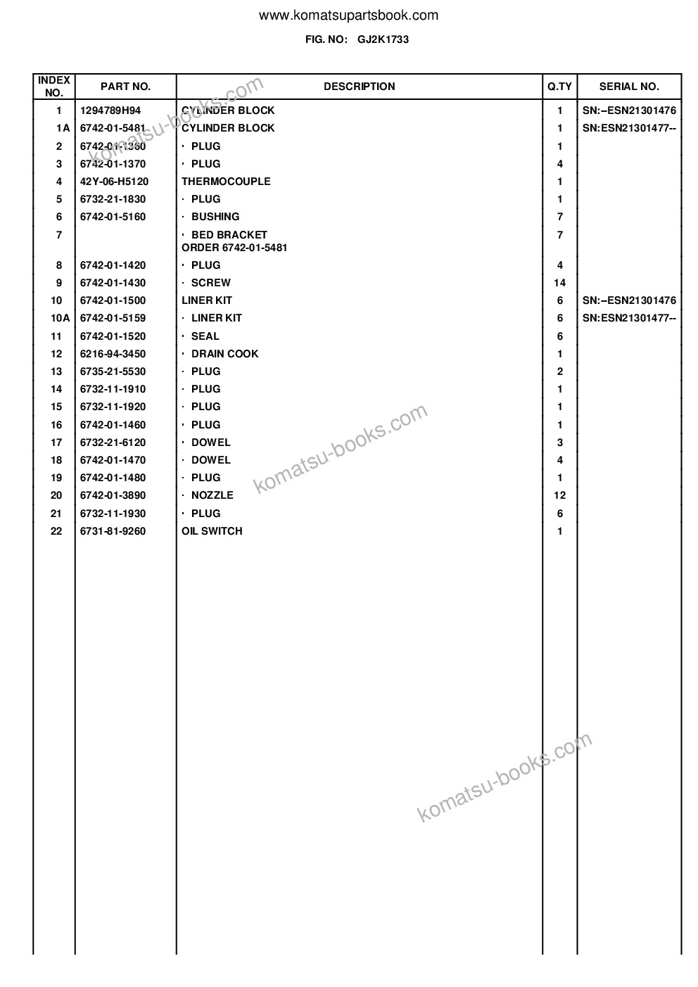 Komatsu wa420-3 active s/n wa420h30297 - up Parts catalog cover Page 9