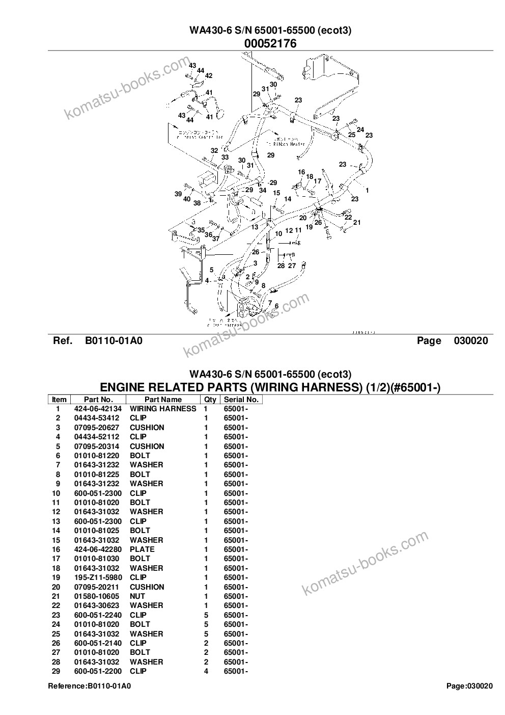 Komatsu wa430-6 s/n 65001-65500 ecot3 Ersatzteilkatalog Titelseite Seite 4