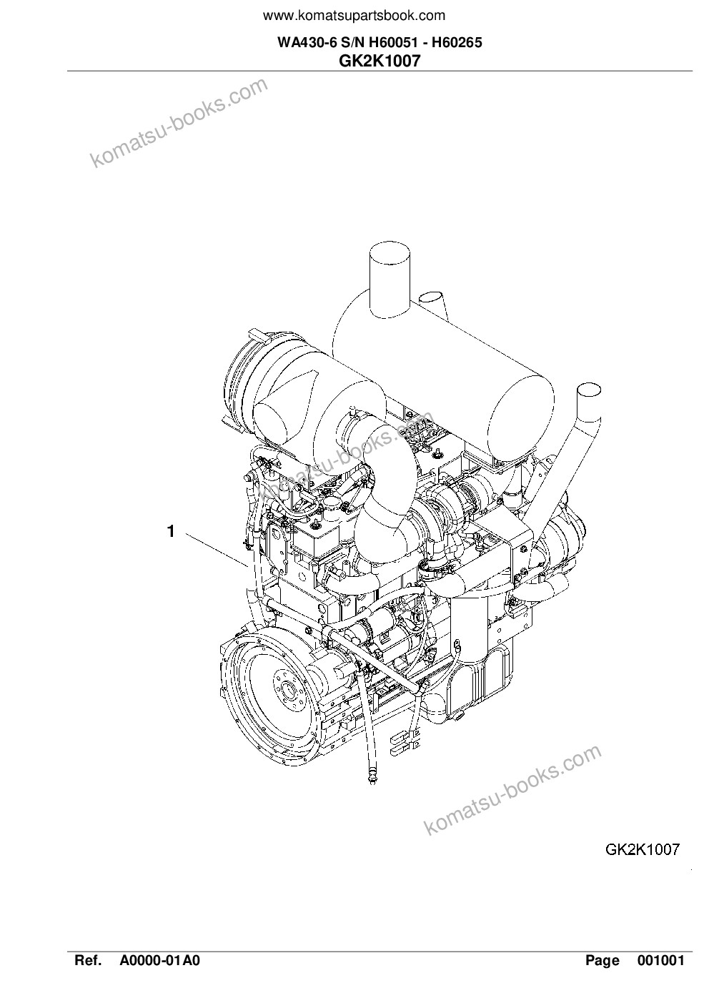 Komatsu wa430-6 s/n h60051 - h60265 Parts catalog cover Page 4